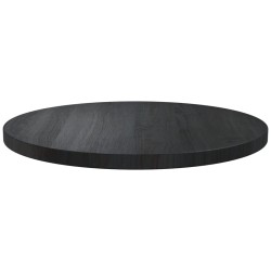 vidaXL Superficie de mesa madera maciza de pino negro Ø50x2,5 cm