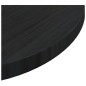 vidaXL Superficie de mesa madera maciza de pino negro Ø50x2,5 cm vidaXL Superficie de mesa madera maciza de pino negro Ø50x2,5 cm