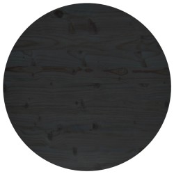 vidaXL Superficie de mesa madera maciza de pino negro Ø70x2,5 cm