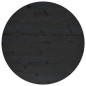 vidaXL Superficie de mesa madera maciza de pino negro Ø70x2,5 cm