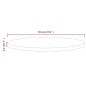 vidaXL Superficie de mesa madera maciza de pino negro Ø70x2,5 cm