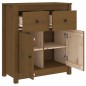 vidaXL Aparador de madera maciza de pino marrón miel 70x35x80 cm vidaXL Aparador de madera maciza de pino marrón miel 70x35x80 cm