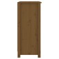 vidaXL Aparador de madera maciza de pino marrón miel 70x35x80 cm vidaXL Aparador de madera maciza de pino marrón miel 70x35x80 cm