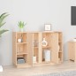 vidaXL Aparador de madera maciza de pino 120x35x80 cm vidaXL Aparador de madera maciza de pino 120x35x80 cm