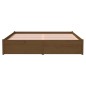 vidaXL Estructura de cama madera maciza marrón miel 160x200 cm vidaXL Estructura de cama madera maciza marrón miel 160x200 cm