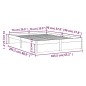 vidaXL Estructura de cama madera maciza marrón miel 160x200 cm vidaXL Estructura de cama madera maciza marrón miel 160x200 cm