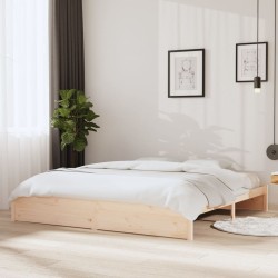 vidaXL Estructura de cama madera maciza 200x200 cm