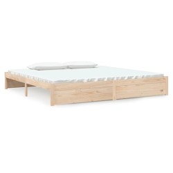 vidaXL Estructura de cama madera maciza 200x200 cm