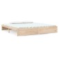 vidaXL Estructura de cama madera maciza 200x200 cm vidaXL Estructura de cama madera maciza 200x200 cm
