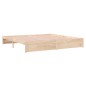 vidaXL Estructura de cama madera maciza 200x200 cm vidaXL Estructura de cama madera maciza 200x200 cm