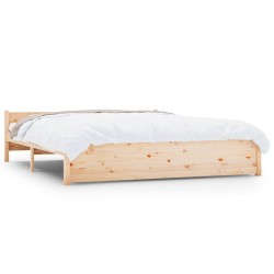 vidaXL Estructura de cama de madera maciza 160x200 cm
