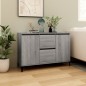 vidaXL Aparador de madera contrachapada gris Sonoma 104x35x70 cm vidaXL Aparador de madera contrachapada gris Sonoma 104x35x70 cm