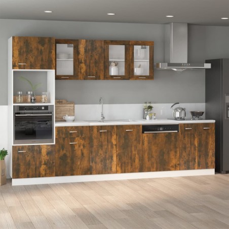 vidaXL Armario bajo fregadero madera ingeniería roble 80x46x81,5 cm