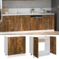 vidaXL Armario bajo fregadero madera ingeniería roble 80x46x81,5 cm vidaXL Armario bajo fregadero madera ingeniería roble 80x46x81,5 cm