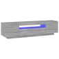 vidaXL Mueble de TV con luces LED gris Sonoma 160x35x40 cm