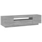 vidaXL Mueble de TV con luces LED gris Sonoma 160x35x40 cm