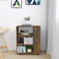 vidaXL Armario ruedas madera contrachapada roble ahumado 60x35x75 cm vidaXL Armario ruedas madera contrachapada roble ahumado 60x35x75 cm