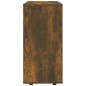 vidaXL Armario ruedas madera contrachapada roble ahumado 60x35x75 cm vidaXL Armario ruedas madera contrachapada roble ahumado 60x35x75 cm