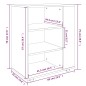 vidaXL Armario ruedas madera contrachapada roble ahumado 60x35x75 cm vidaXL Armario ruedas madera contrachapada roble ahumado 60x35x75 cm