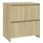 vidaXL Aparadores 2 uds madera de ingeniería roble Sonoma 70x41x75 cm vidaXL Aparadores 2 uds madera de ingeniería roble Sonoma 70x41x75 cm