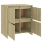 vidaXL Aparadores 2 uds madera de ingeniería roble Sonoma 70x41x75 cm vidaXL Aparadores 2 uds madera de ingeniería roble Sonoma 70x41x75 cm
