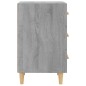 vidaXL Mesita de noche madera de ingeniería gris Sonoma 40x40x66 cm vidaXL Mesita de noche madera de ingeniería gris Sonoma 40x40x66 cm