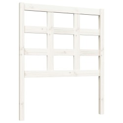 vidaXL Cabecero de cama madera maciza de pino blanco 80,5x4x100 cm