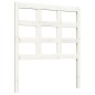 vidaXL Cabecero de cama madera maciza de pino blanco 80,5x4x100 cm vidaXL Cabecero de cama madera maciza de pino blanco 80,5x4x100 cm
