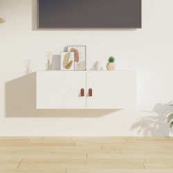 vidaXL Armario de pared de madera maciza de pino blanco 80x30x30 cm