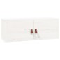 vidaXL Armario de pared de madera maciza de pino blanco 80x30x30 cm vidaXL Armario de pared de madera maciza de pino blanco 80x30x30 cm