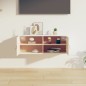 vidaXL Armario de pared de madera maciza de pino blanco 80x30x30 cm vidaXL Armario de pared de madera maciza de pino blanco 80x30x30 cm