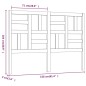 vidaXL Cabecero de cama madera maciza de pino 156x4x104 cm