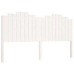 vidaXL Cabecero de cama madera maciza de pino blanco 186x4x110 cm