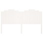 vidaXL Cabecero de cama madera maciza de pino blanco 186x4x110 cm vidaXL Cabecero de cama madera maciza de pino blanco 186x4x110 cm