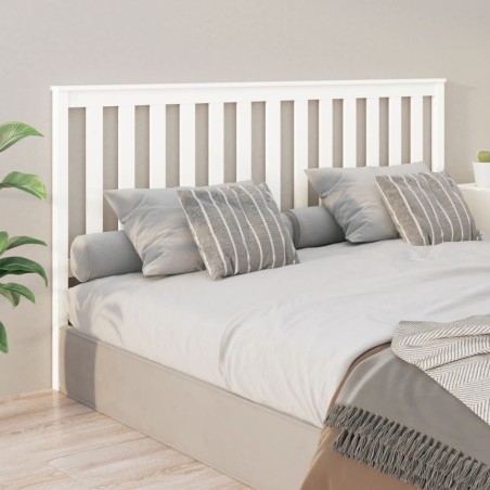 vidaXL Cabecero de cama madera maciza de pino blanco 186x6x101 cm