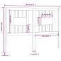 vidaXL Cabecero madera maciza de pino 146x4x100 cm vidaXL Cabecero madera maciza de pino 146x4x100 cm