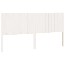 vidaXL Cabecero de cama madera maciza de pino blanco 185,5x4x100 cm
