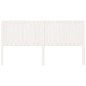 vidaXL Cabecero de cama madera maciza de pino blanco 185,5x4x100 cm vidaXL Cabecero de cama madera maciza de pino blanco 185,5x4x100 cm