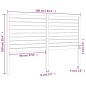 vidaXL Cabecero de cama madera maciza de pino 206x4x100 cm vidaXL Cabecero de cama madera maciza de pino 206x4x100 cm