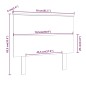 vidaXL Cabecero de cama madera maciza de pino 79x6x82,5 cm