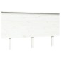 vidaXL Cabecero de cama madera maciza de pino blanco 139x6x82,5 cm vidaXL Cabecero de cama madera maciza de pino blanco 139x6x82,5 cm