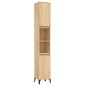 vidaXL Armario de baño madera contrachapada roble Sonoma 30x30x190 cm