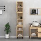 vidaXL Armario de baño madera contrachapada roble Sonoma 30x30x190 cm
