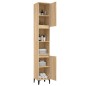 vidaXL Armario de baño madera contrachapada roble Sonoma 30x30x190 cm