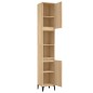 vidaXL Armario de baño madera contrachapada roble Sonoma 30x30x190 cm