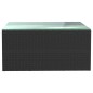 vidaXL Set de muebles de jardín 9 pzas y cojines ratán sintético negro vidaXL Set de muebles de jardín 9 pzas y cojines ratán sintético negro