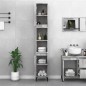 vidaXL Armario de baño madera contrachapada gris hormigón 30x30x190 cm vidaXL Armario de baño madera contrachapada gris hormigón 30x30x190 cm