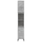 vidaXL Armario de baño madera contrachapada gris hormigón 30x30x190 cm vidaXL Armario de baño madera contrachapada gris hormigón 30x30x190 cm