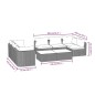 vidaXL Set de muebles de jardín 9 pzas y cojines ratán sintético negro vidaXL Set de muebles de jardín 9 pzas y cojines ratán sintético negro