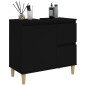 vidaXL Armario de baño madera contrachapada negro 65x33x60 cm vidaXL Armario de baño madera contrachapada negro 65x33x60 cm